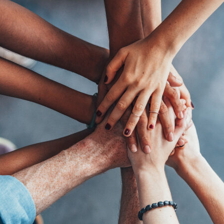 people holding hands